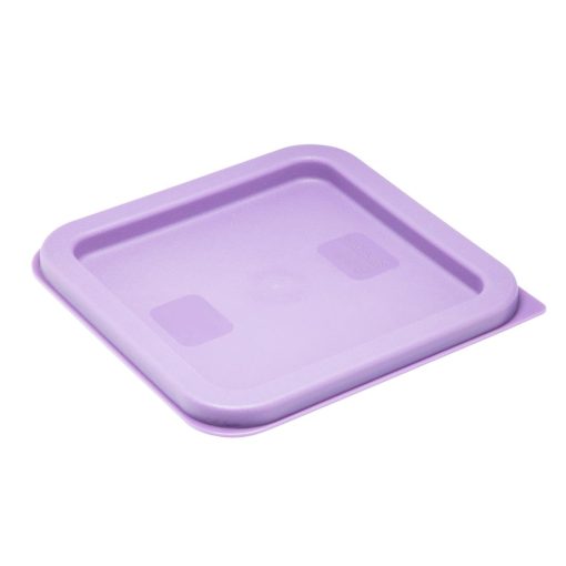 Hygiplas Square Food Storage Container Lid Purple Small (HY425)