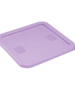 Hygiplas Square Food Storage Container Lid Purple Medium (HY426)