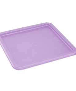 Hygiplas Square Food Storage Container Lid Purple Large (HY427)