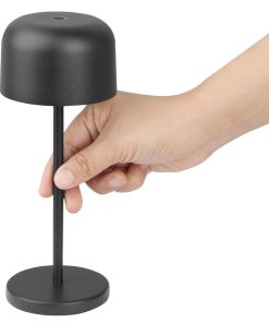 Olympia Siena Table Lamp Round Dome Black 200mm (HZ200)