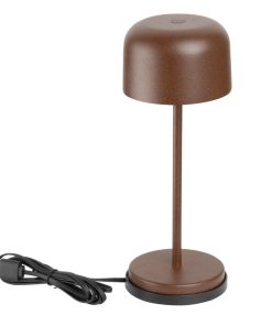 Olympia Siena Table Lamp Round Dome Chestnut 200mm (HZ201)