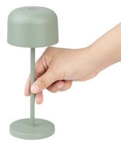 Olympia Siena Table Lamp Round Dome Sage 200mm (HZ202)