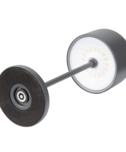 Olympia Siena Table Lamp Round Dome Grey 200mm (HZ203)