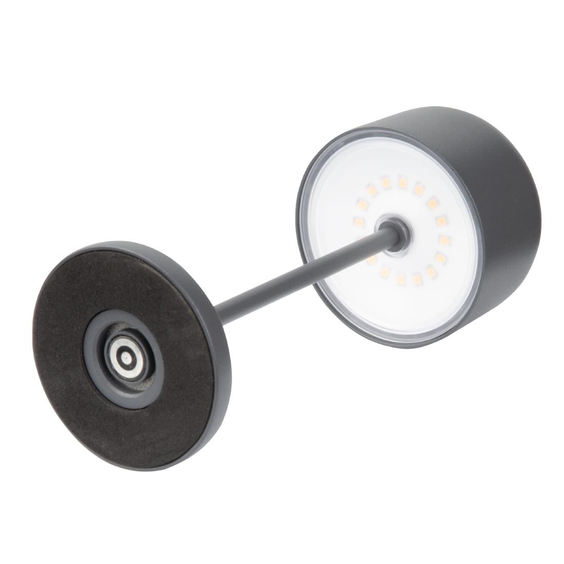 Olympia Siena Table Lamp Round Dome Grey 200mm (HZ203)