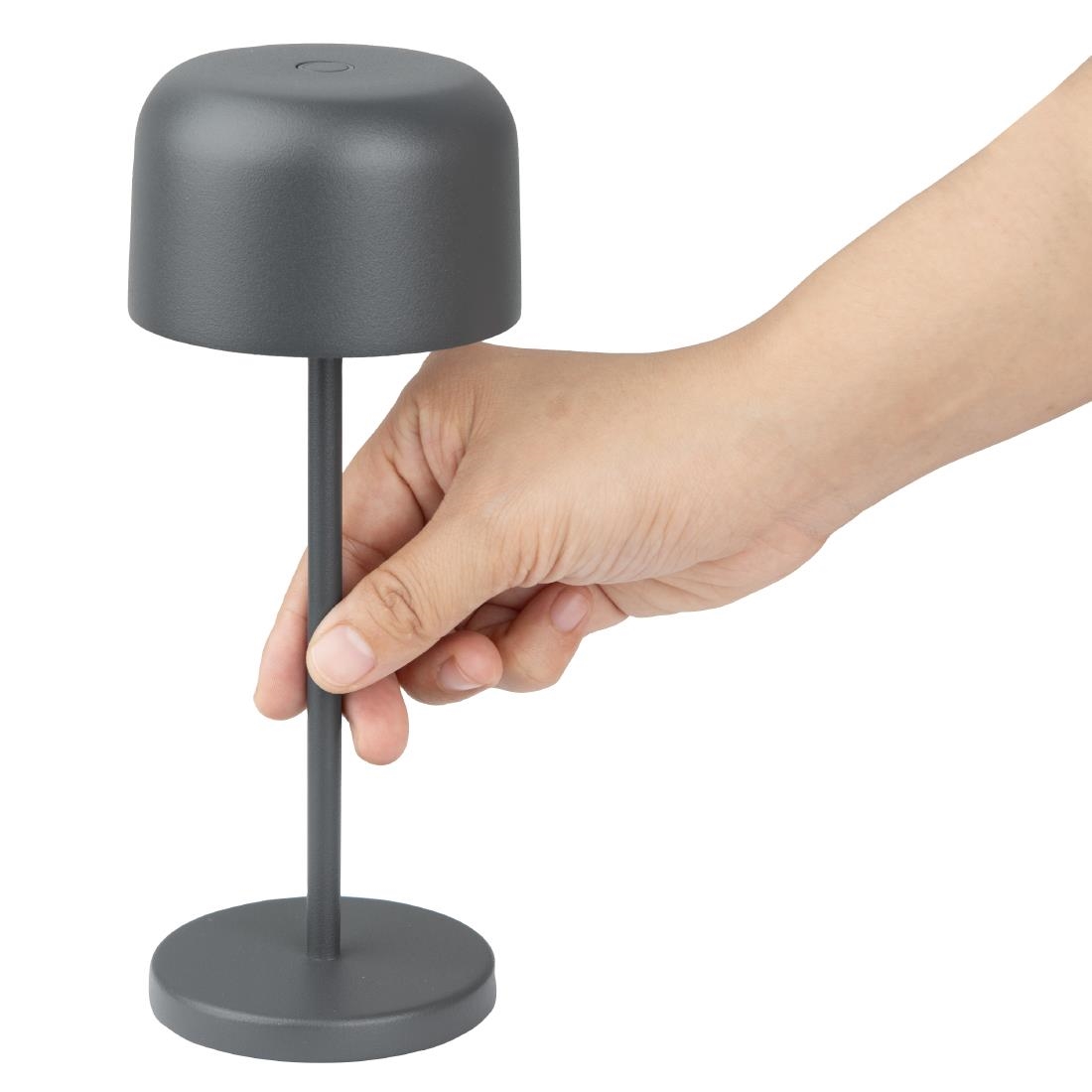 Olympia Siena Table Lamp Round Dome Grey 200mm (HZ203)