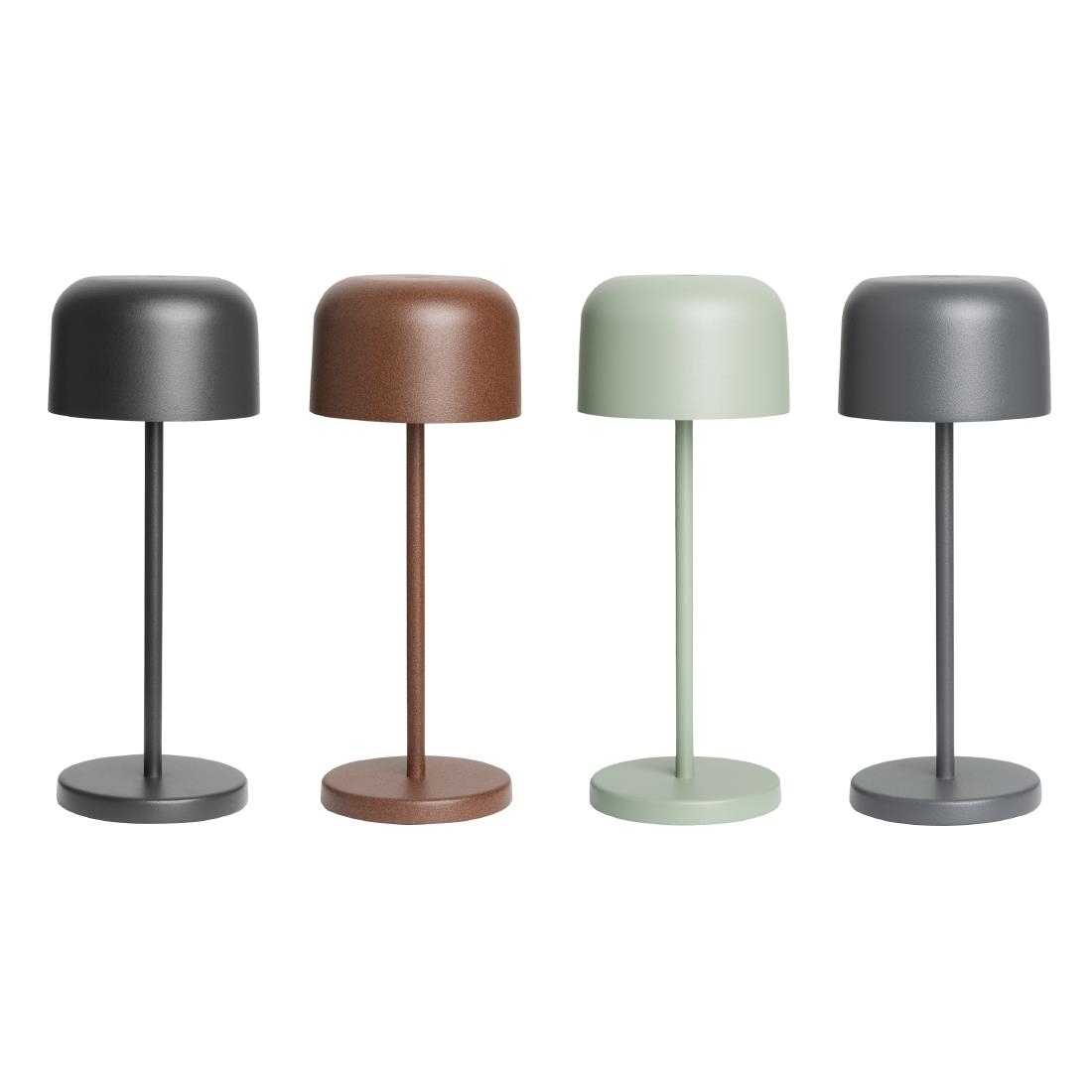 Olympia Siena Table Lamp Round Dome Grey 200mm (HZ203)