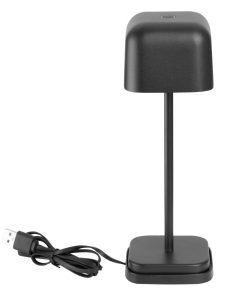 Olympia Lucca Table Lamp Squared Dome Black 200mm (HZ204)