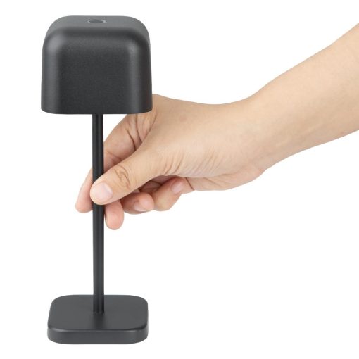 Olympia Lucca Table Lamp Squared Dome Black 200mm (HZ204)