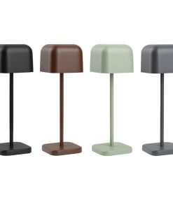 Olympia Lucca Table Lamp Squared Dome Black 200mm (HZ204)