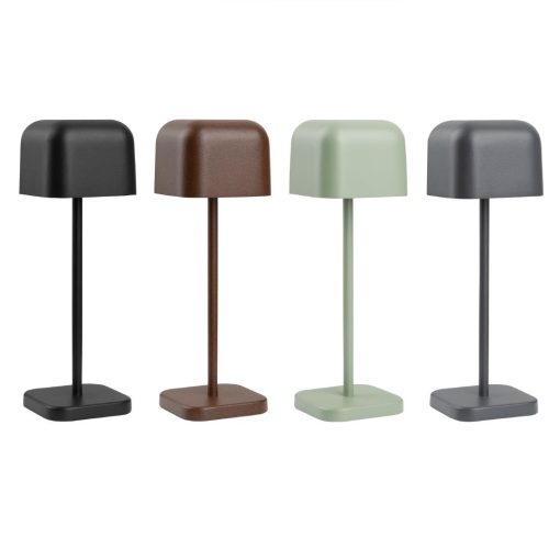 Olympia Lucca Table Lamp Squared Dome Black 200mm (HZ204)