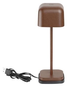 Olympia Lucca Table Lamp Squared Dome Chestnut 200mm (HZ205)