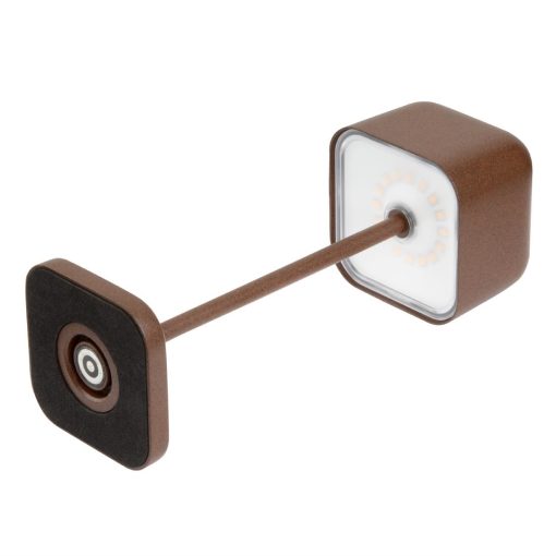 Olympia Lucca Table Lamp Squared Dome Chestnut 200mm (HZ205)