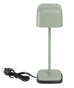 Olympia Lucca Table Lamp Squared Dome Sage 200mm (HZ206)