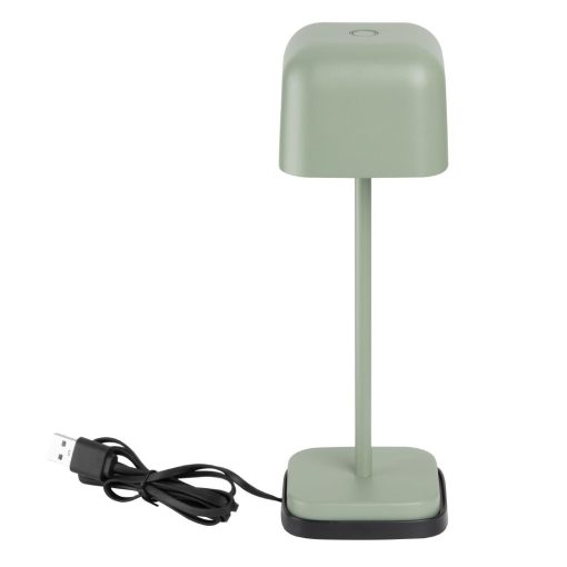 Olympia Lucca Table Lamp Squared Dome Sage 200mm (HZ206)
