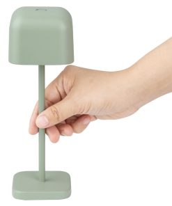 Olympia Lucca Table Lamp Squared Dome Sage 200mm (HZ206)