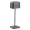 Olympia Lucca Table Lamp Squared Dome Grey 200mm (HZ207)