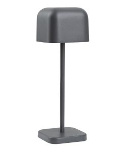 Olympia Lucca Table Lamp Squared Dome Grey 200mm (HZ207)