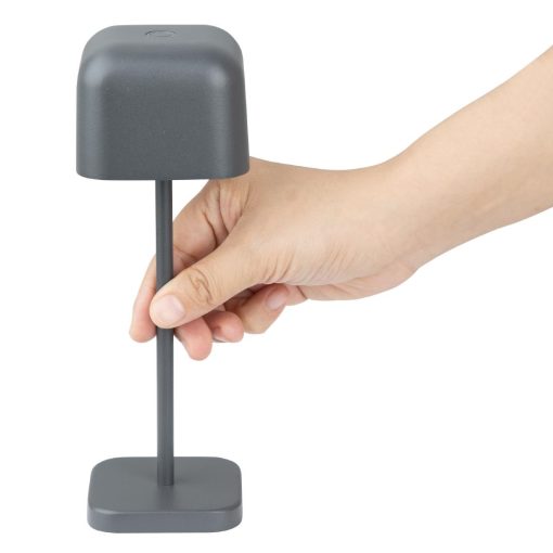 Olympia Lucca Table Lamp Squared Dome Grey 200mm (HZ207)