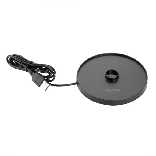 Olympia Siena Table Lamp Round Dome Black 300mm (HZ208)