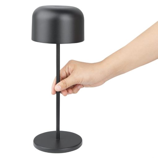 Olympia Siena Table Lamp Round Dome Black 300mm (HZ208)