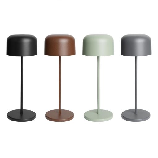 Olympia Siena Table Lamp Round Dome Black 300mm (HZ208)