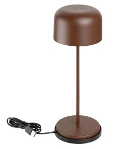 Olympia Siena Table Lamp Round Dome Chestnut 300mm (HZ209)