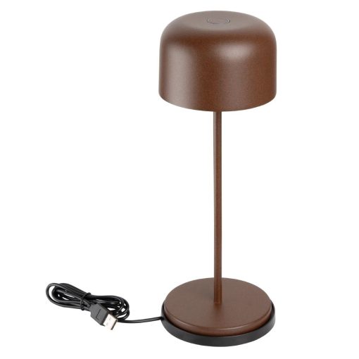 Olympia Siena Table Lamp Round Dome Chestnut 300mm (HZ209)