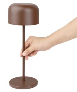 Olympia Siena Table Lamp Round Dome Chestnut 300mm (HZ209)