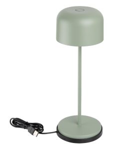 Olympia Siena Table Lamp Round Dome Sage 300mm (HZ210)
