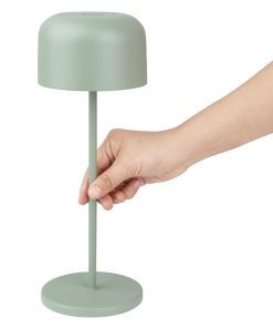 Olympia Siena Table Lamp Round Dome Sage 300mm (HZ210)