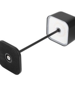 Olympia Lucca Table Lamp Squared Dome Black 300mm (HZ212)