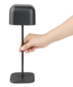 Olympia Lucca Table Lamp Squared Dome Black 300mm (HZ212)