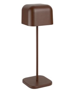 Olympia Lucca Table Lamp Squared Dome Chestnut 300mm (HZ213)
