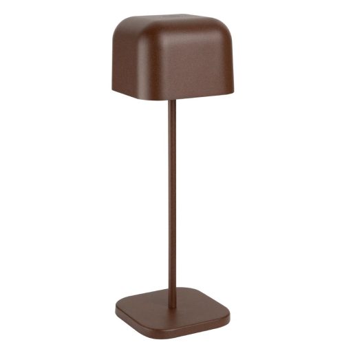 Olympia Lucca Table Lamp Squared Dome Chestnut 300mm (HZ213)