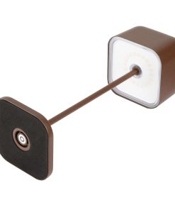 Olympia Lucca Table Lamp Squared Dome Chestnut 300mm (HZ213)