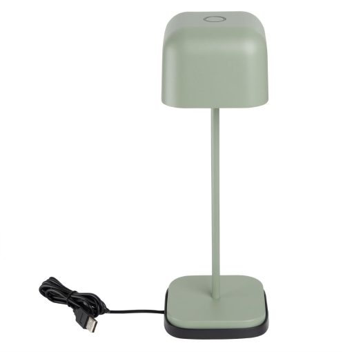 Olympia Lucca Table Lamp Squared Dome Sage 300mm (HZ214)