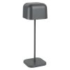 Olympia Lucca Table Lamp Squared Dome Grey 300mm (HZ215)