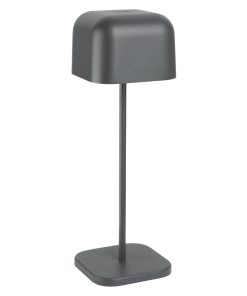 Olympia Lucca Table Lamp Squared Dome Grey 300mm (HZ215)