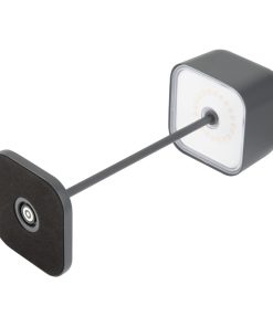 Olympia Lucca Table Lamp Squared Dome Grey 300mm (HZ215)