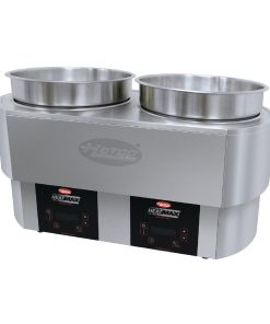 Hatco Heatmax 2x 10Ltr Round 2x10Ltr Heated Well Counter Top Double Well RHW2-2 (JA002)