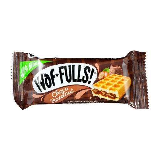 Waffulls Waffles - Cocoa and Hazelnut Cream 50g Pack of 12 (KA601)