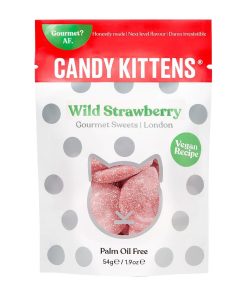 Candy Kittens Pop Bags - Wild Strawberry 54g Pack of 12 (KA604)