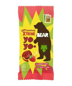 BEAR Yoyos Xtreme - Sour Strawberry 20g Pack of 18 (KA624)