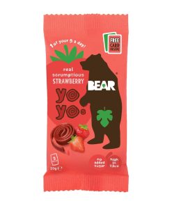 BEAR Yoyos - Strawberry 20g Pack of 18 (KA625)