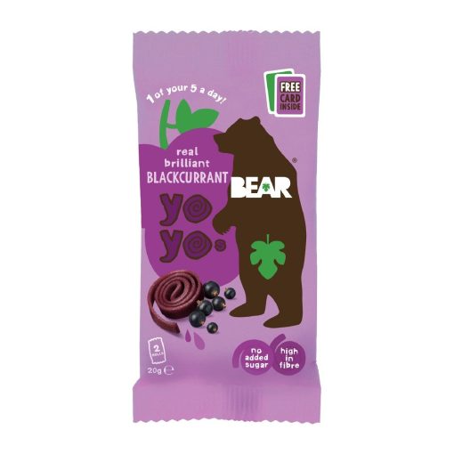 BEAR Yoyos - Blackcurrant 20g Pack of 18 (KA628)