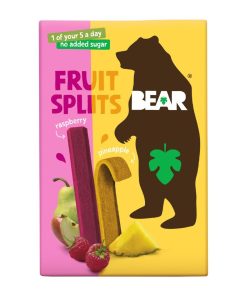 BEAR Fruit Splits Multipack - Pineapple and Raspberry 20g Pack of 8 (KA632)