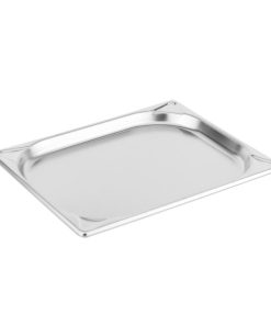 Vogue Heavy Duty Stainless Steel 1-2 Gastronorm Tray 20mm (DM973)