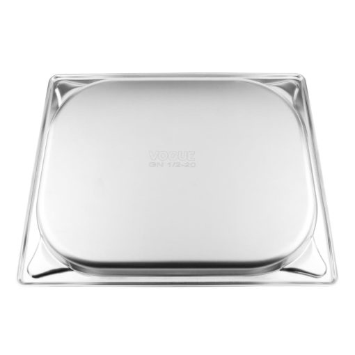 Vogue Heavy Duty Stainless Steel 1-2 Gastronorm Tray 20mm (DM973)