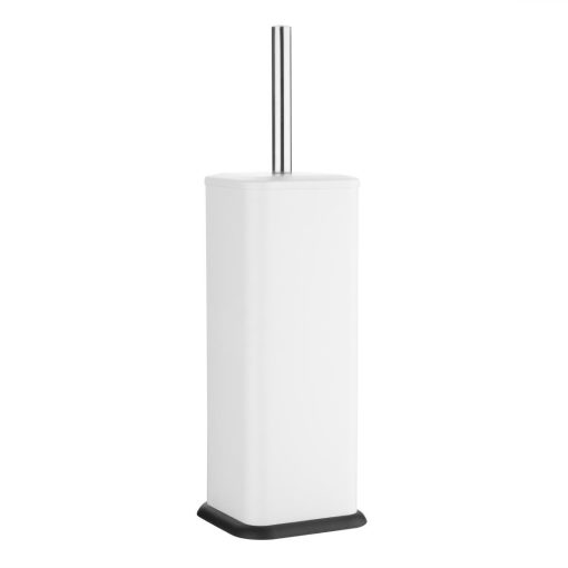 Jantex Square Toilet Brush and Holder - White (HT477)