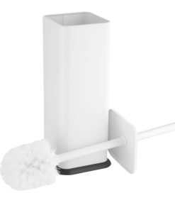 Jantex Square Toilet Brush and Holder - White (HT477)